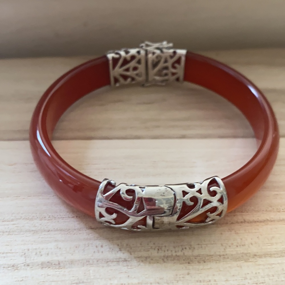 Agate Bangle. Silver Bangle Gem Bangle - image 2